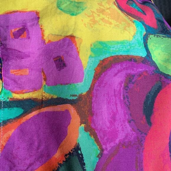 Hula Moon By Jams World Tropical Tote Bag Bright Multicolor Print Beach Vacation - Picture 12 of 13